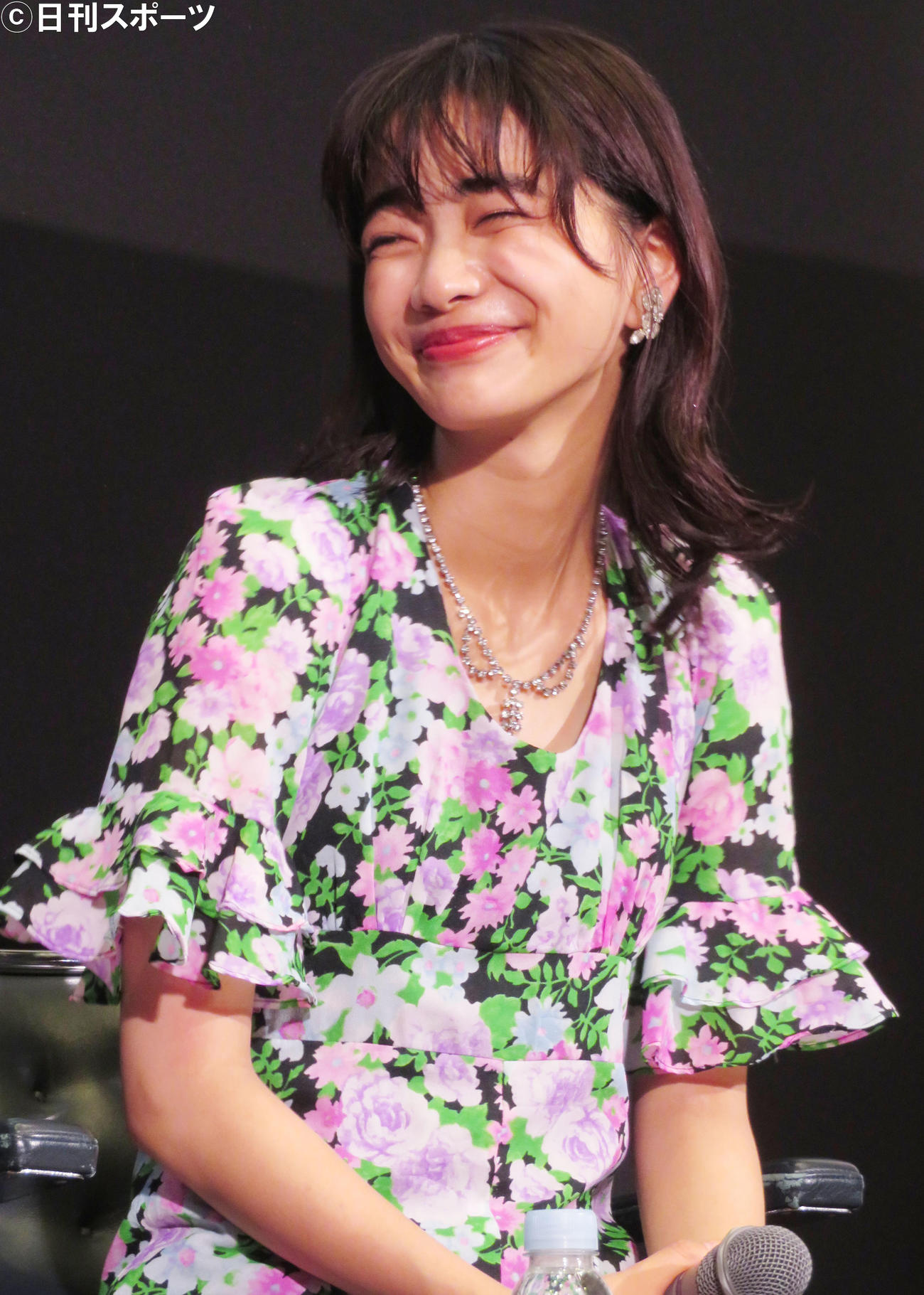 映画「プリテンダーズ」のプレミア上映イベントに出席した見上愛（撮影・佐藤成）