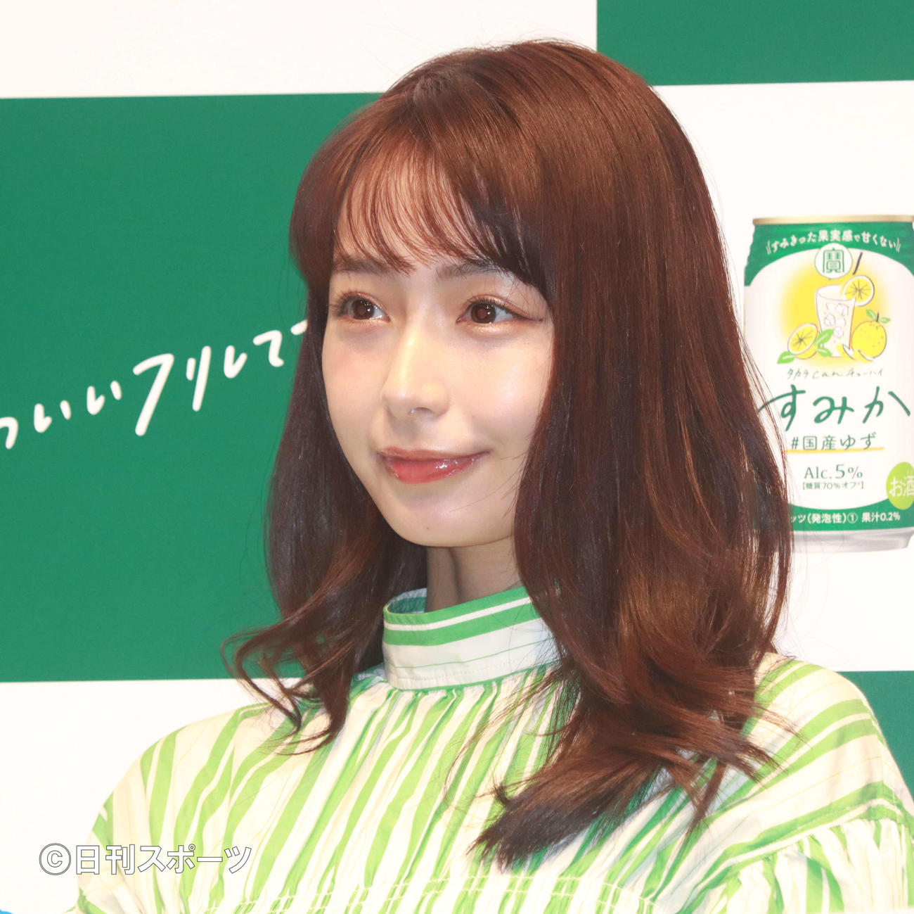 タカラcanチューハイ「すみか」新商品発売発表会に出席した宇垣美里（撮影・勝部晃多）