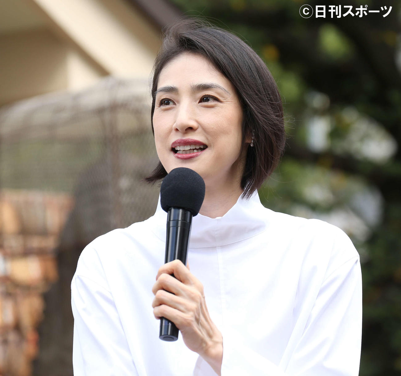 映画「老後の資金がありません！」ヒット祈願イベントに出席した天海祐希（撮影・阿部泰斉）
