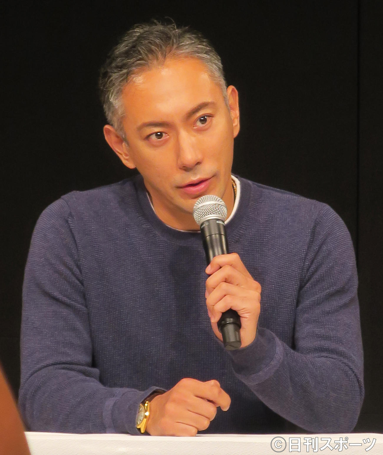 特別公演「アース＆ヒューマン」の製作発表会見を行った市川海老蔵