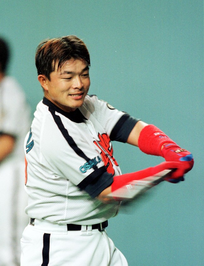 近鉄時代の高嶋徹さん（00年3月30日撮影）