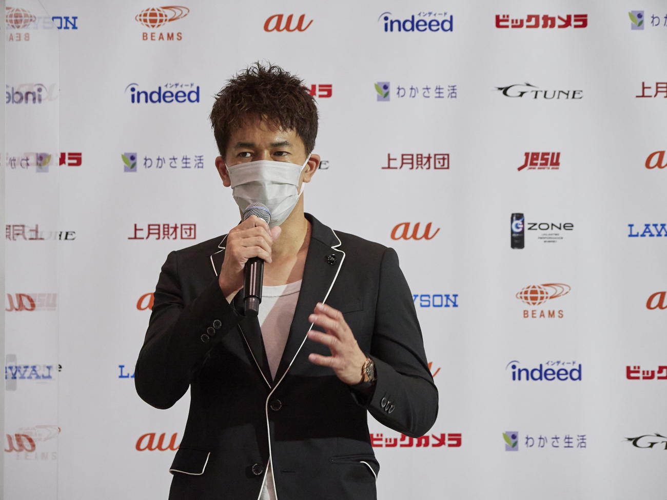 「日本・サウジアラビアeスポーツマッチ」の記者会見に出席した武井壮