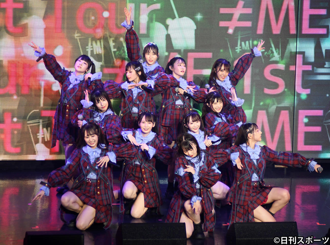 全国ツアーで最新シングル「まほろばアスタリスク」を初披露した≠ME（撮影・大友陽平）