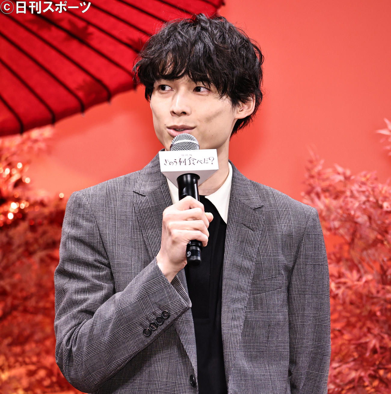 劇場版「きのう何食べた？」完成報告会を行った松村北斗（撮影・中島郁夫）