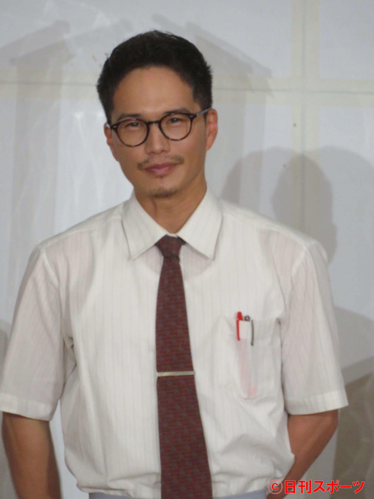 「おいしい給食　season2」会見で、感無量の表情を浮かべる市原隼人（撮影・村上幸将）