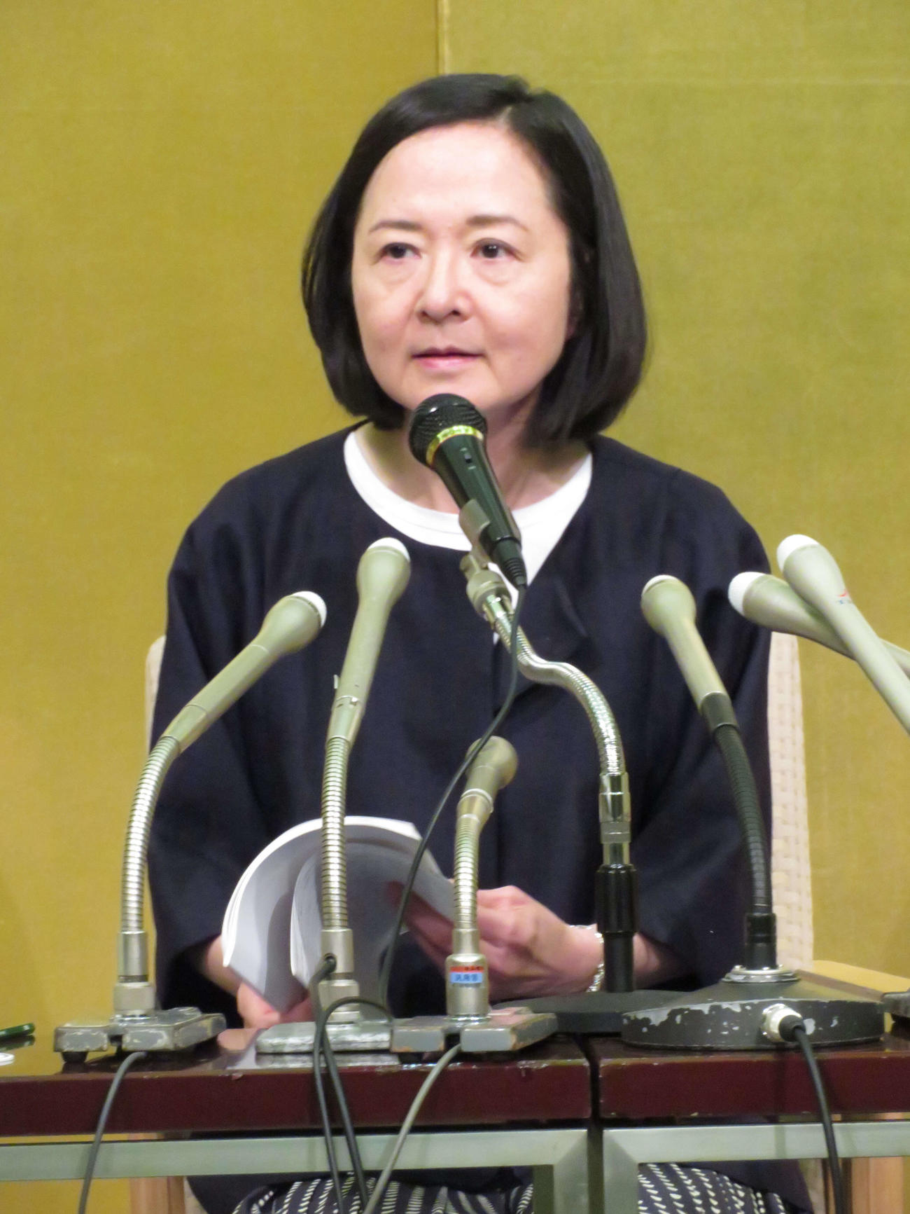 小川洋子氏（2019年7月17日撮影）