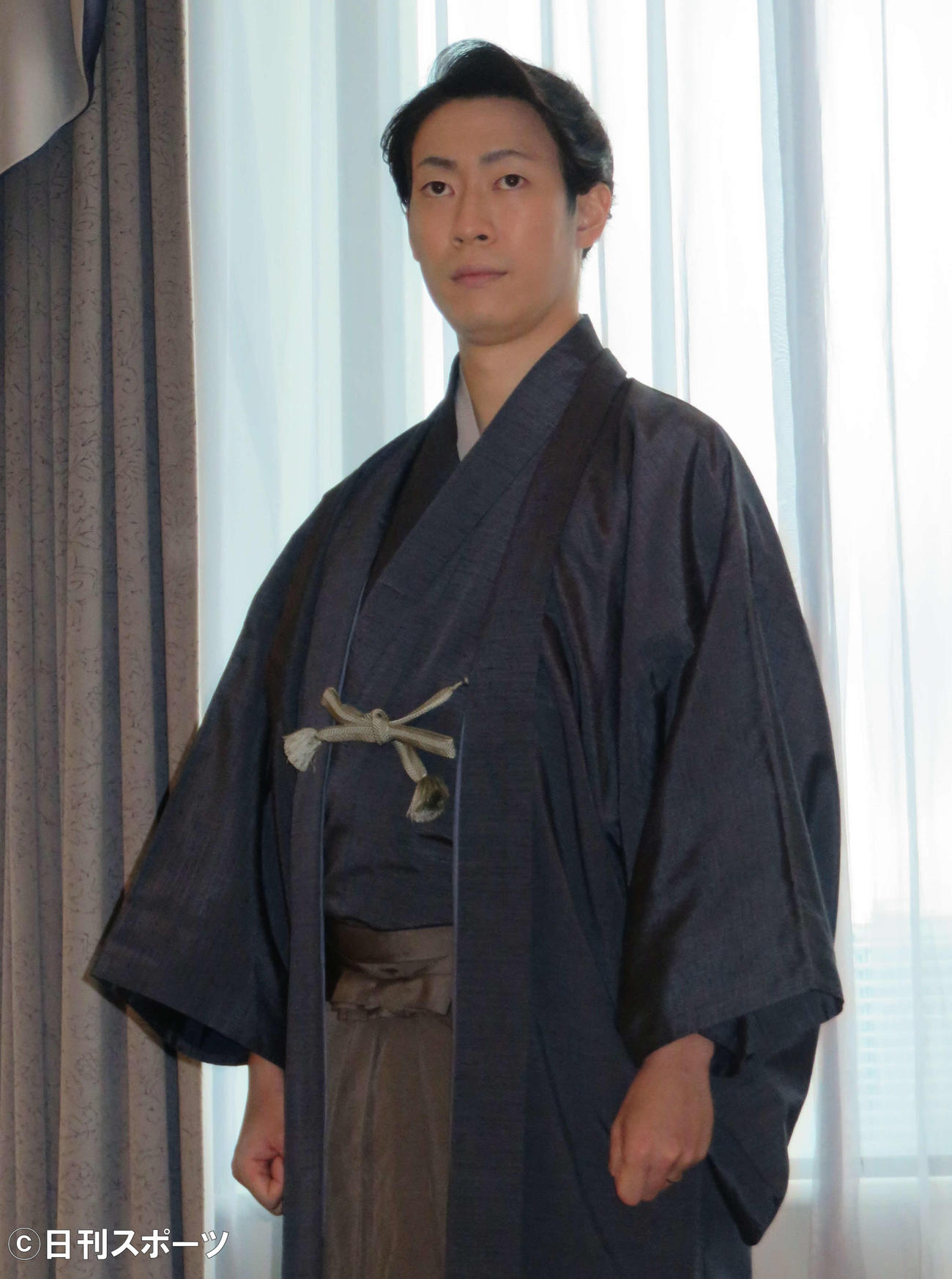 坂東三津五郎さんの七回忌追善で上演される「寿曽我対面」の取材会を行った坂東巳之助