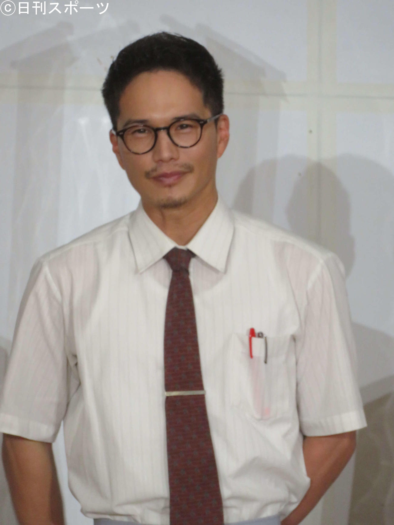 「おいしい給食　season2」会見で、感無量の表情を浮かべる市原隼人（撮影・村上幸将）