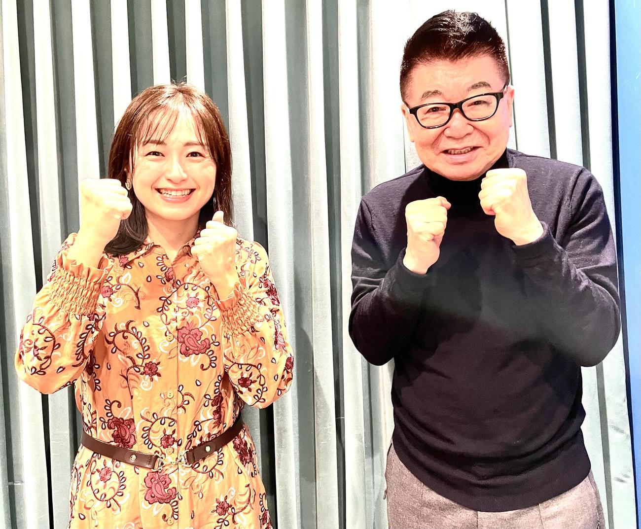 東大卒でメガバンク勤務のエリートから自己破産した矢内彩さん（左）と生島ヒロシ