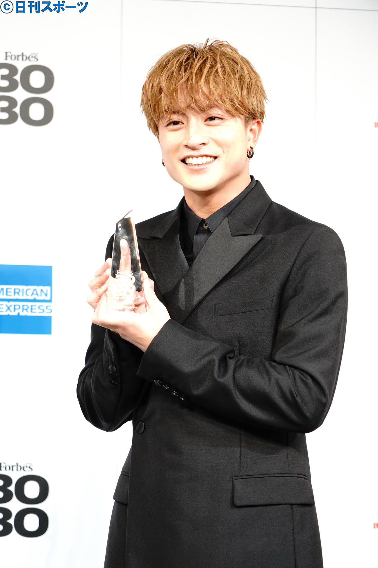 Forbes JAPAN 30 UNDER30 2021の受賞式に出席したGENERATIONS白濱亜嵐（撮影・佐藤成）