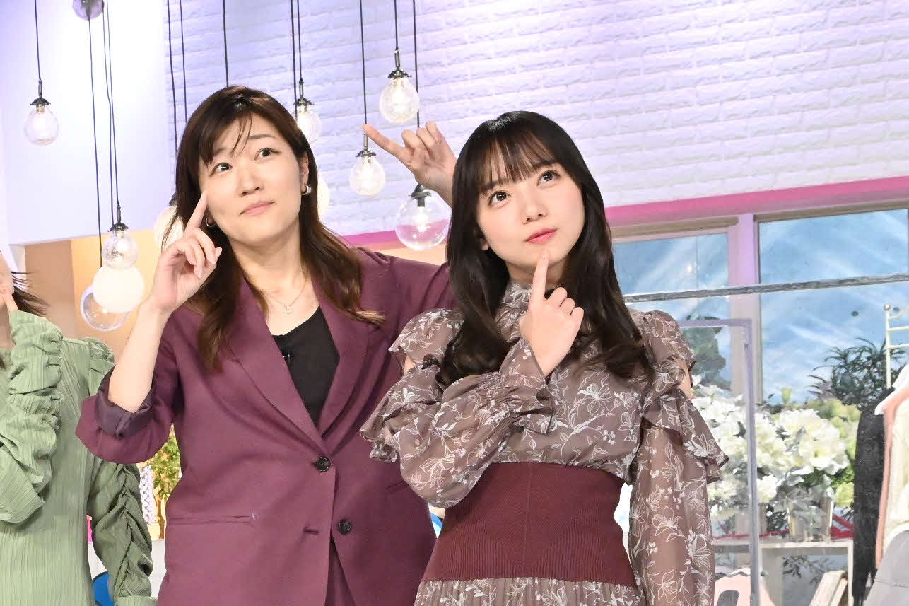 23日放送のテレビ朝日系「あざとくて何が悪いの？」に出演するヒコロヒー（左）と齊藤京子