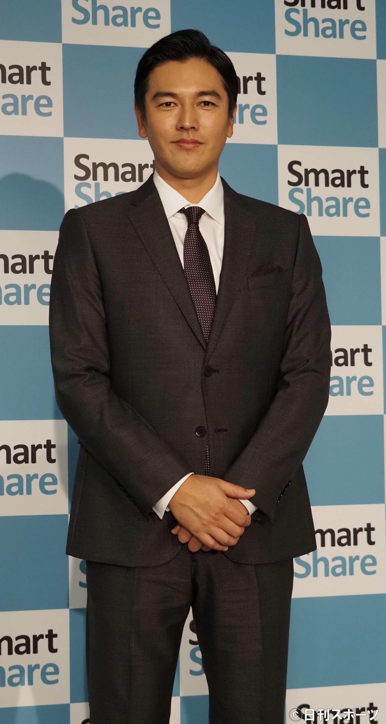 「スマートシェア初CM発表会」に出席した要潤（撮影・遠藤尚子）