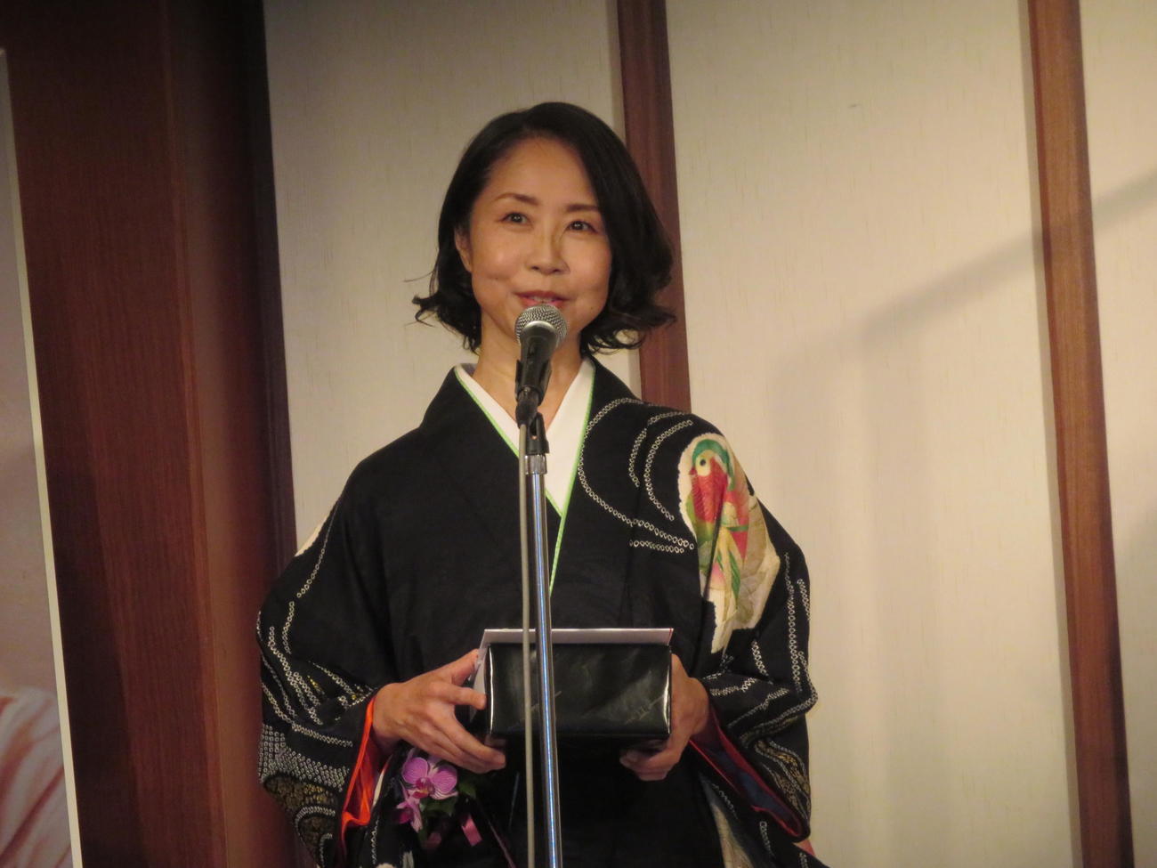 「第39回（2020年度）向田邦子賞」を受賞した橋部敦子氏（撮影・横山慧）