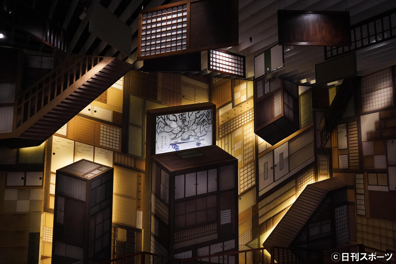 「『鬼滅の刃』吾峠呼世晴原画展」特別章無限城顕現（C）吾峠呼世晴／集英社（C）吾峠呼世晴／集英社（撮影・佐藤勝亮）