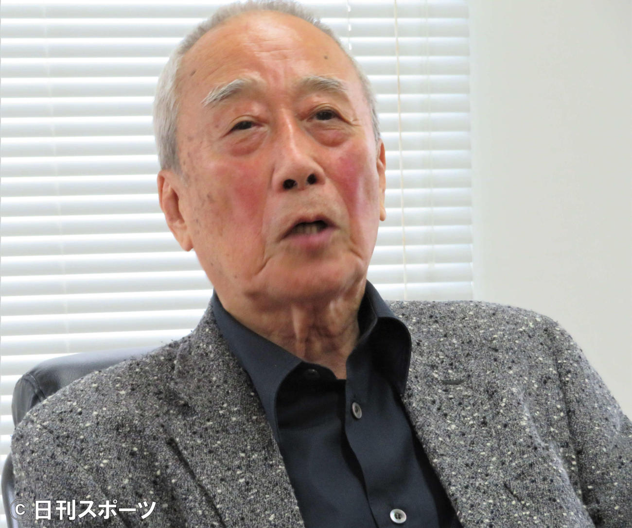 「文化功労者」として顕彰されることが決まった堀威夫さん（撮影・三須佳夏）