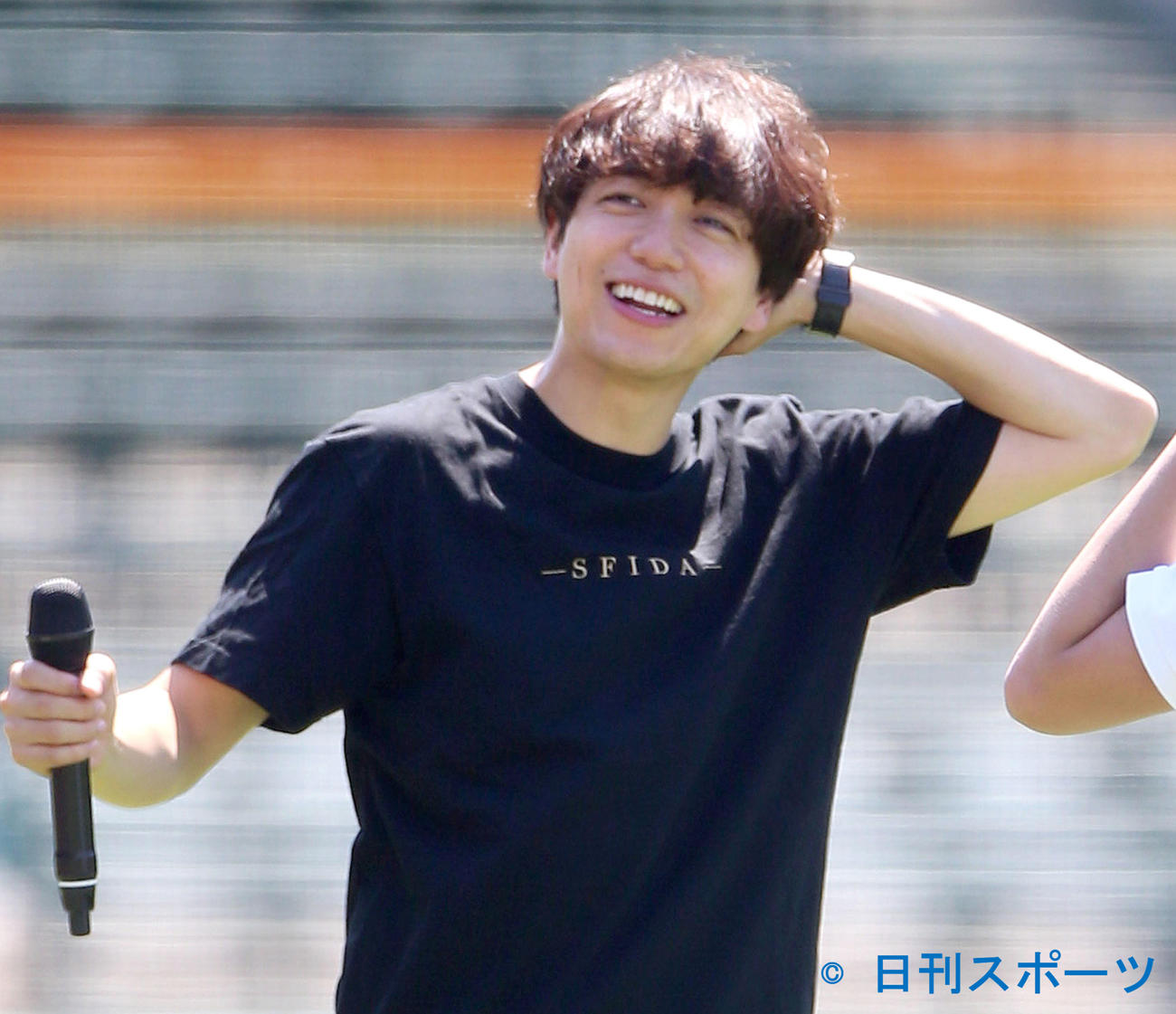 山崎育三郎（2021年8月撮影）