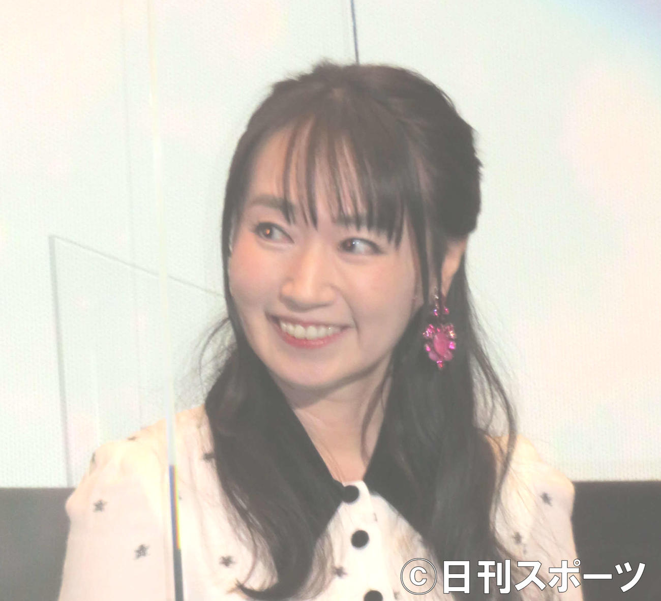 舞台あいさつに登壇した水樹奈々（撮影・村上幸将）