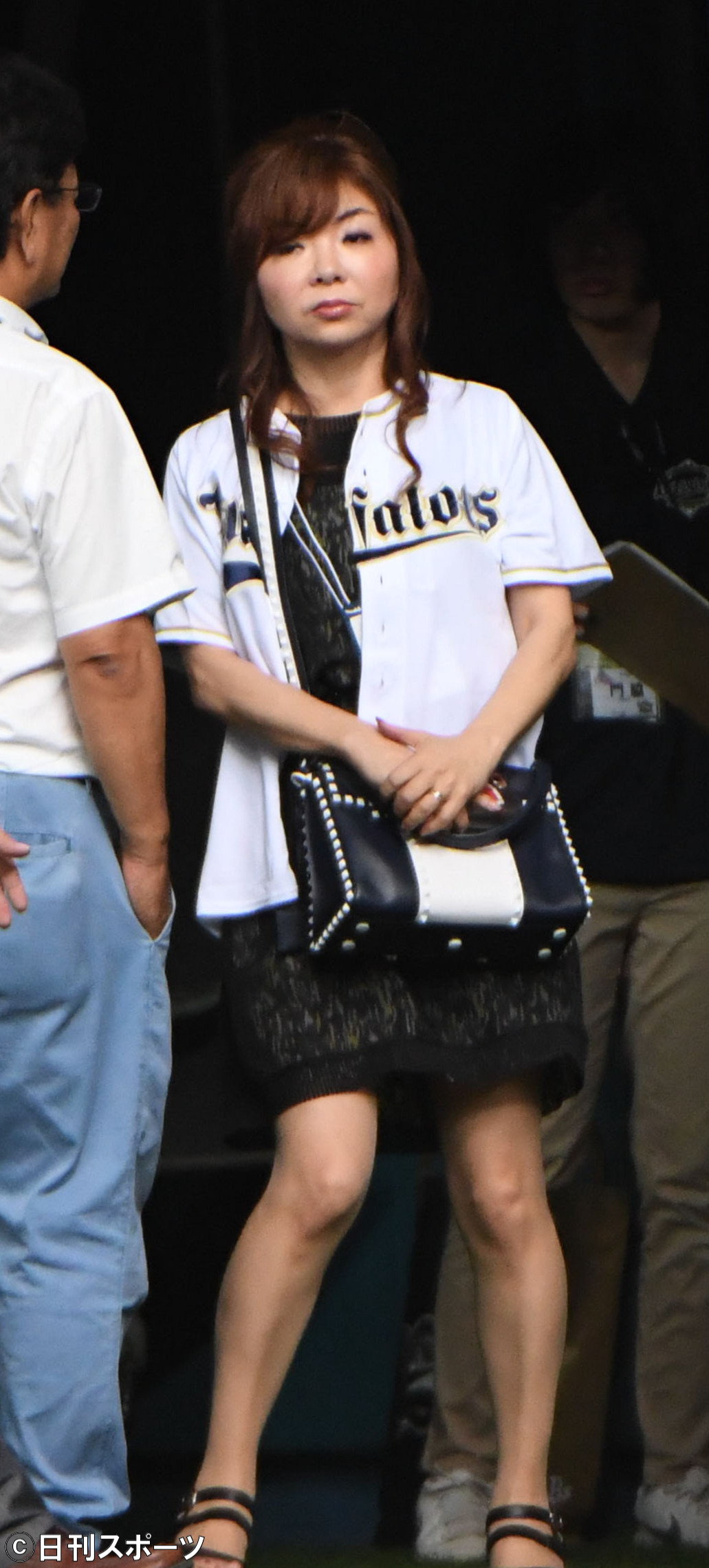 オリックス－ロッテ戦に訪れたハイヒール・モモコ（2018年7月撮影）