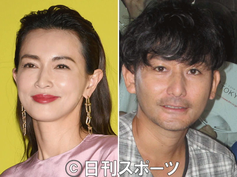 長谷川京子（左）とポルノグラフィティ新藤晴一