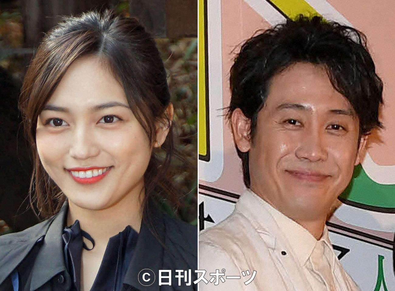 川口春奈（左）と大泉洋