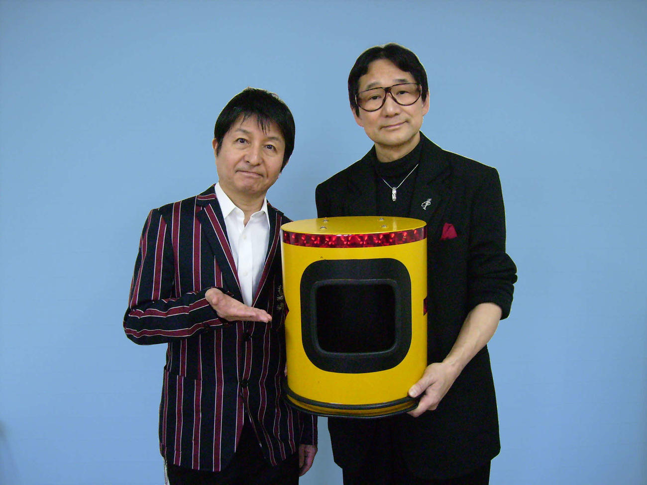 ナポレオンズのパルト小石さん（左）とボナ植木