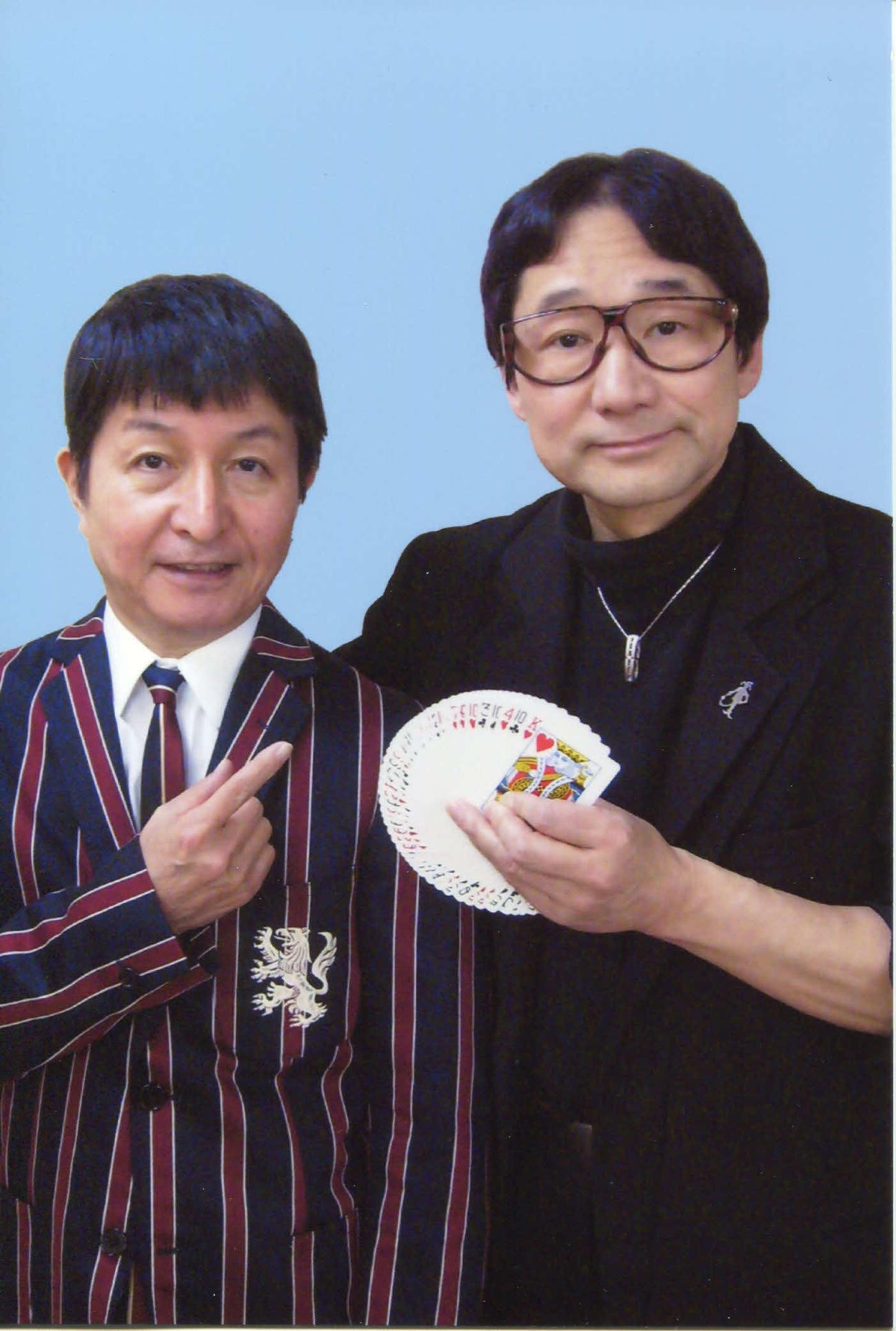 ナポレオンズのパルト小石さん（左）とボナ植木