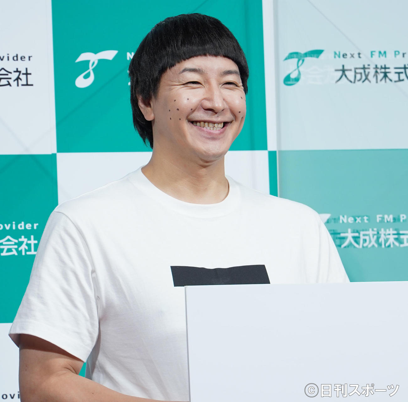 「ugo TSシリーズ」新CM発表会に登壇した、チョコレートプラネット長田庄平（撮影・佐藤勝亮）