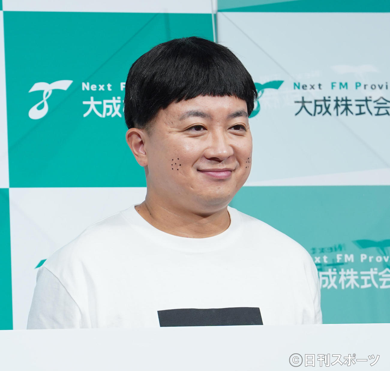 「ugo TSシリーズ」新CM発表会に登壇した、チョコレートプラネット松尾駿（撮影・佐藤勝亮）