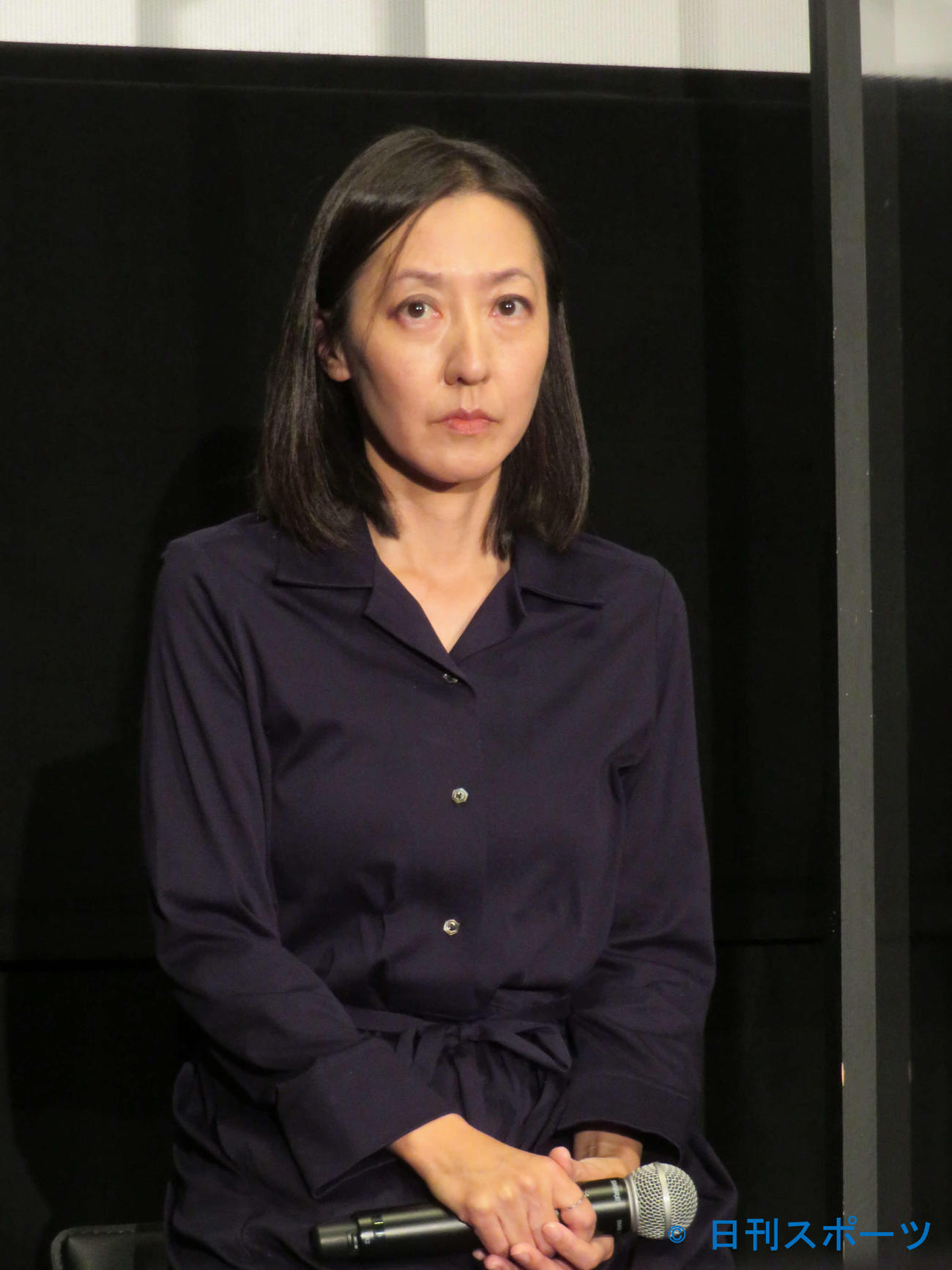 東京国際映画祭コンペティション部門出品作「三度目の、正直」の舞台あいさつとティーチインに登壇した川村りら（撮影・村上幸将）