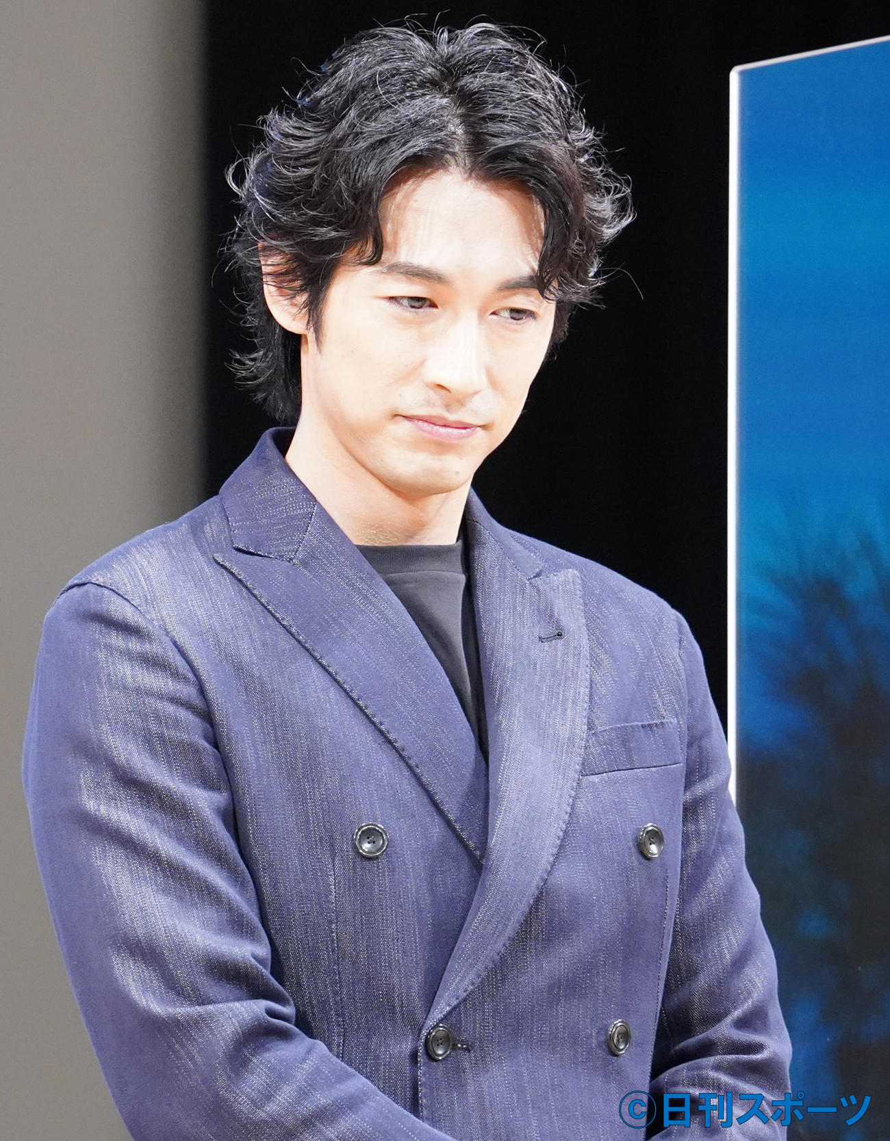 アニメ映画「フラ・フラダンス」完成披露試写会に登壇した、ディーン・フジオカ（撮影・佐藤勝亮）