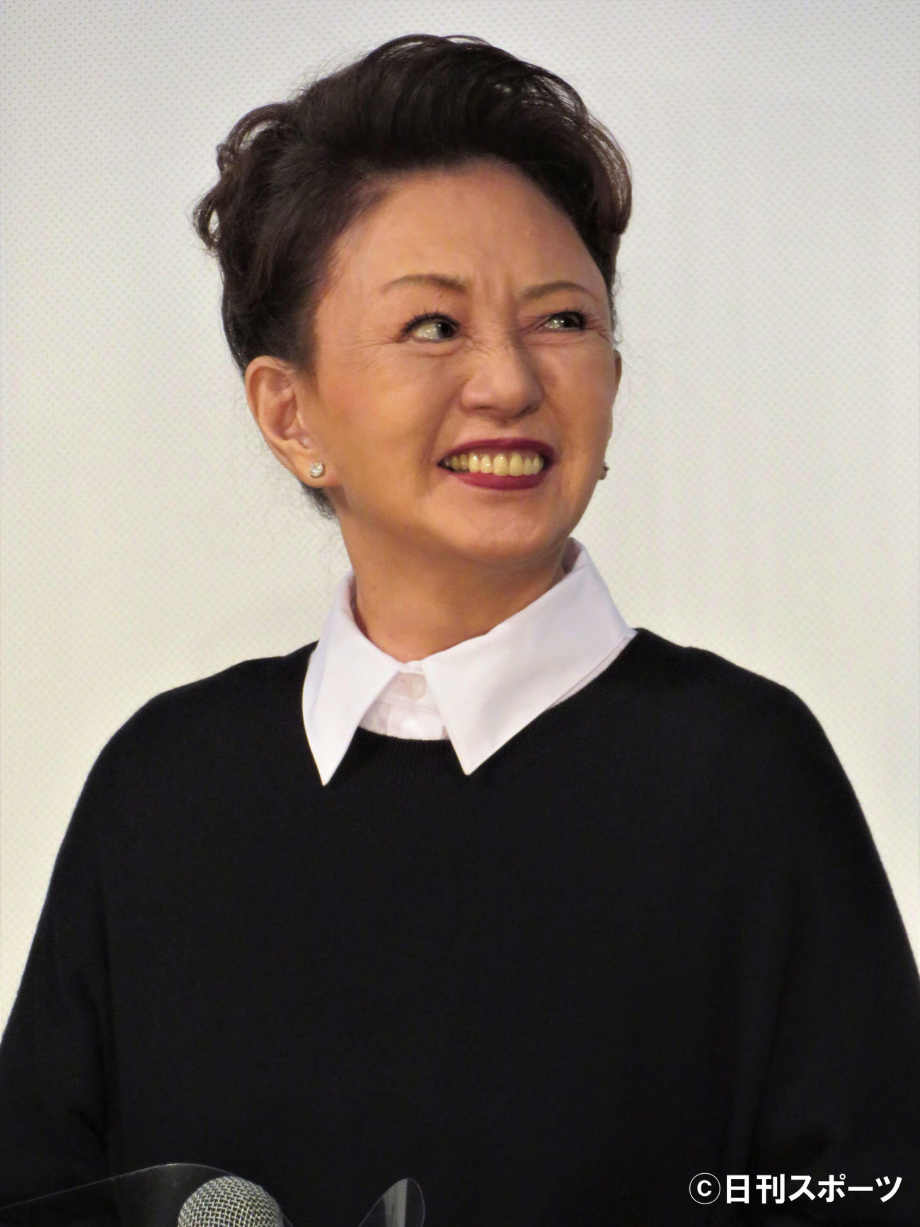 主演映画「梅切らぬバカ」の完成報告会に登壇した加賀まりこ（撮影・三須佳夏）