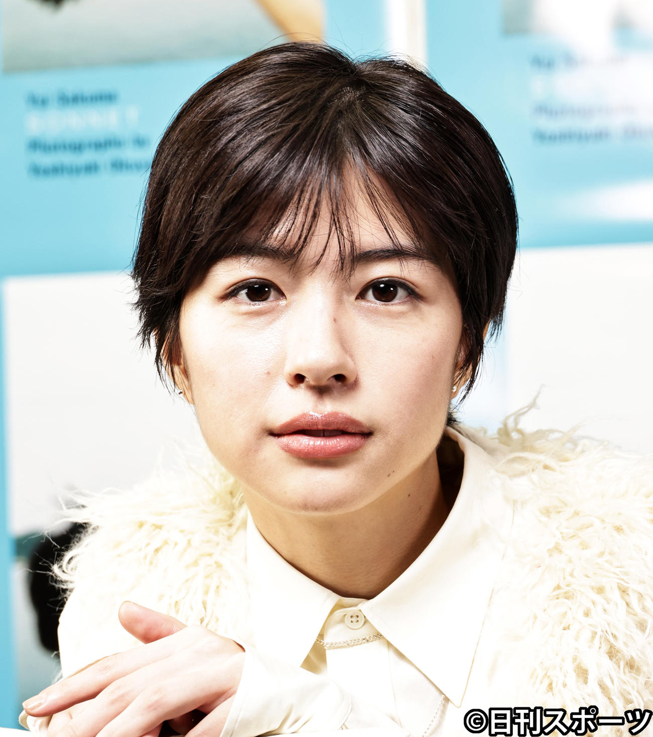 写真集刊行イベントを行った佐久間由衣（撮影・中島郁夫）