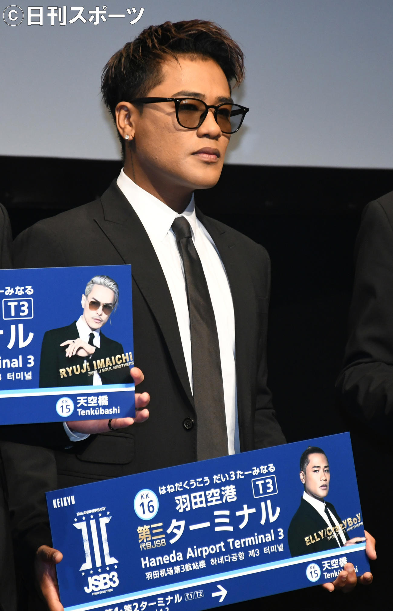 「BEST BROTHERS CAMPAIGN」オープニングセレモニーに出席した三代目　J SOUL BROTHERSのELLY（撮影・大友陽平）