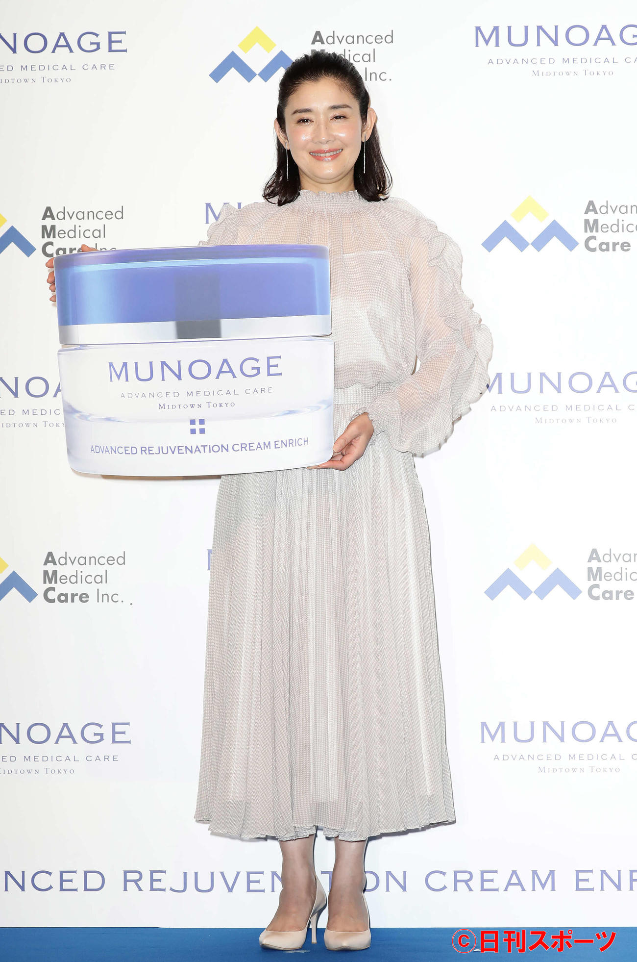 化粧品ブランドのアンバサダーに就任した石田ひかり（撮影・丹羽敏通）