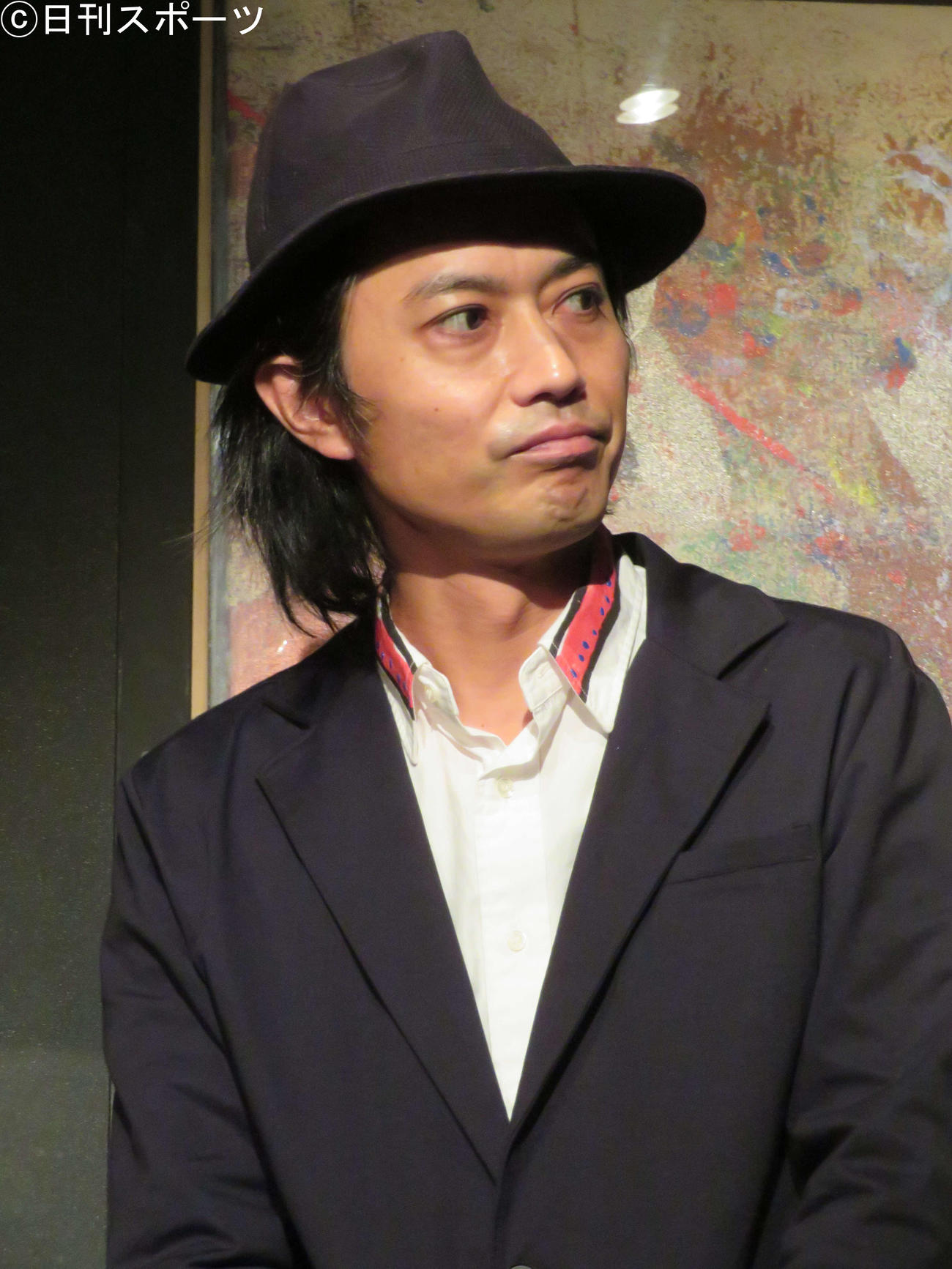 主演映画「自宅警備員と家事妖精」の完成披露を行った大沢真一郎（撮影・三須佳夏）