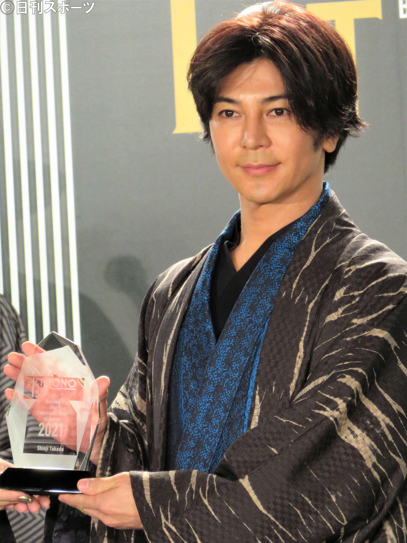 「KIMONOIST（キモノイスト）」の授賞式に登壇した武田真治（撮影・三須佳夏）