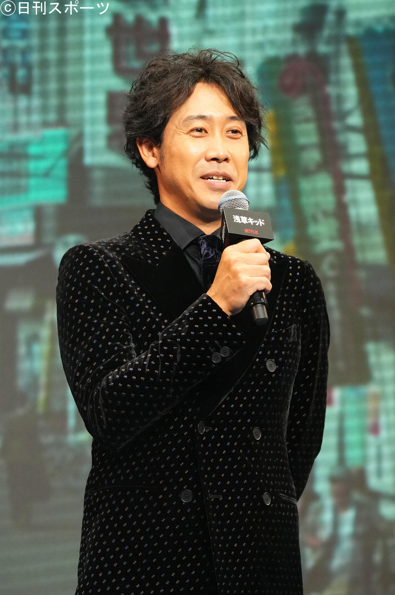 「浅草キッド」作品紹介で登壇した大泉洋（撮影・横山健太）