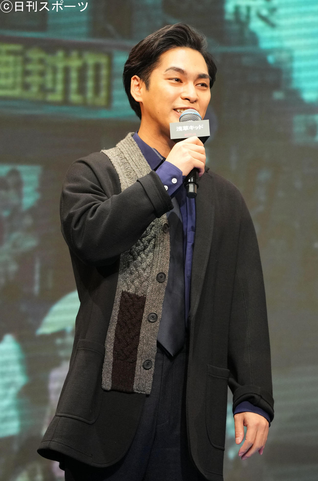 「浅草キッド」作品紹介で登壇した柳楽優弥（撮影・横山健太）