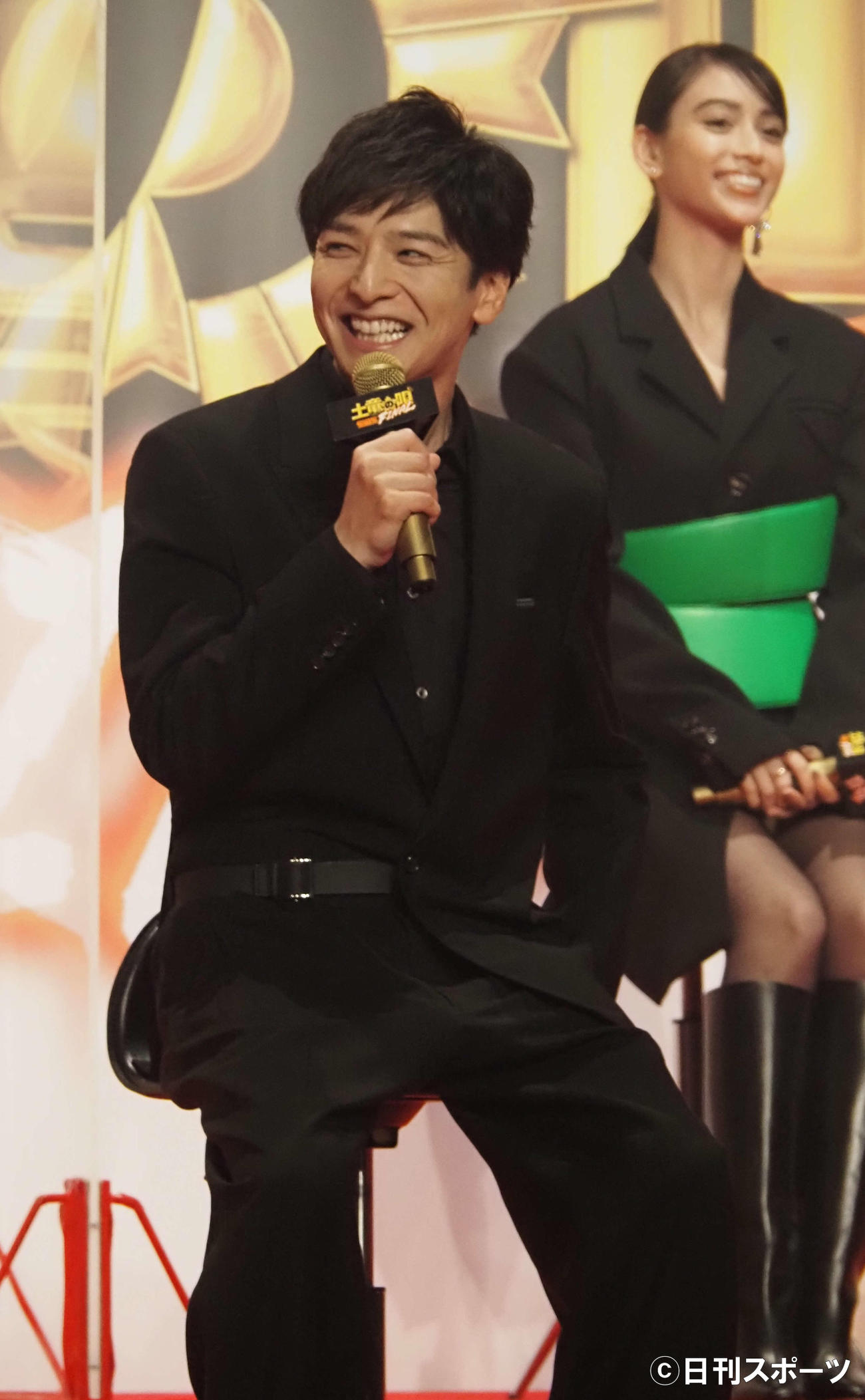 映画「土竜の唄　FINAL」完成報告会に出席した生田斗真（撮影・遠藤尚子）
