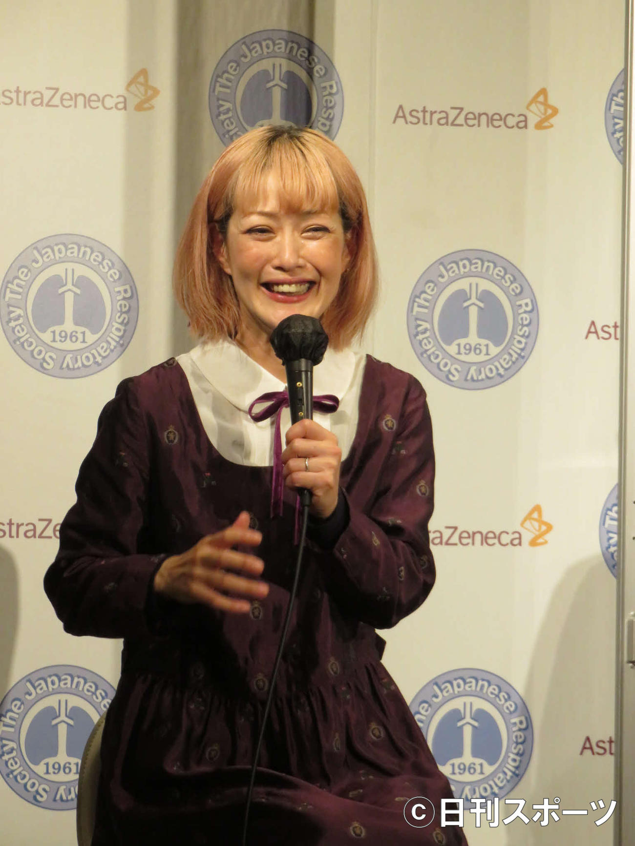 COPDを考えるセミナーに出席した松嶋尚美