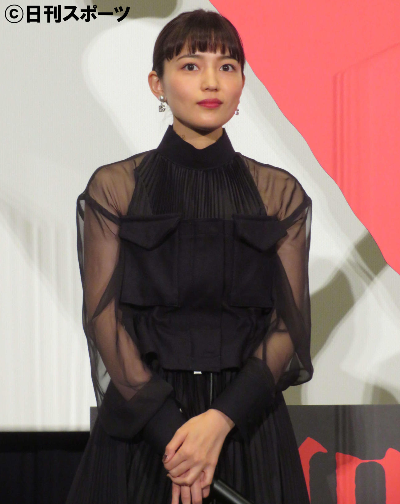 映画「聖地X」公開記念舞台あいさつに登壇した川口春奈（撮影・村上幸将）