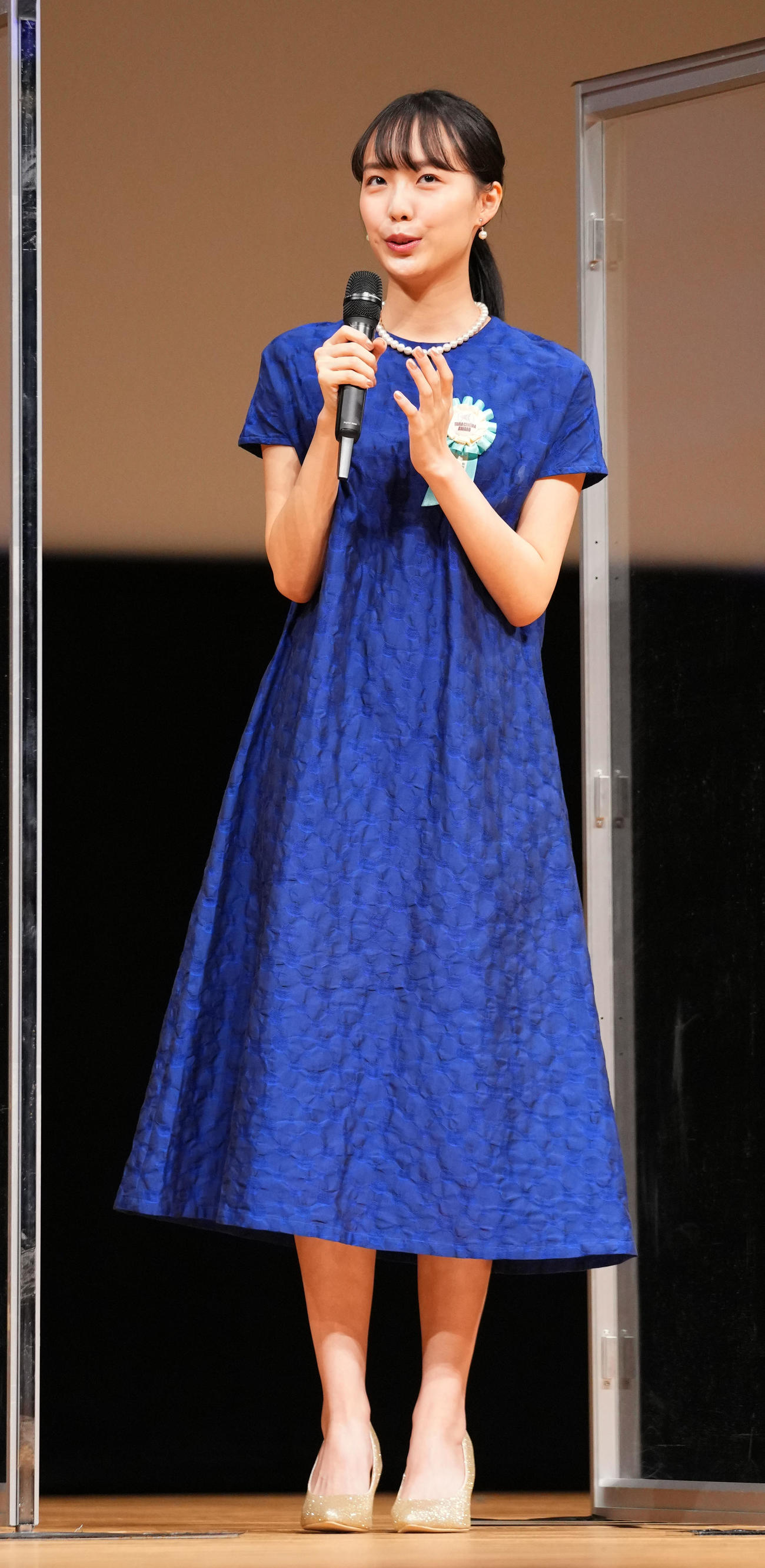 第13回TAMA映画賞に登壇した駒井蓮（撮影・横山健太）