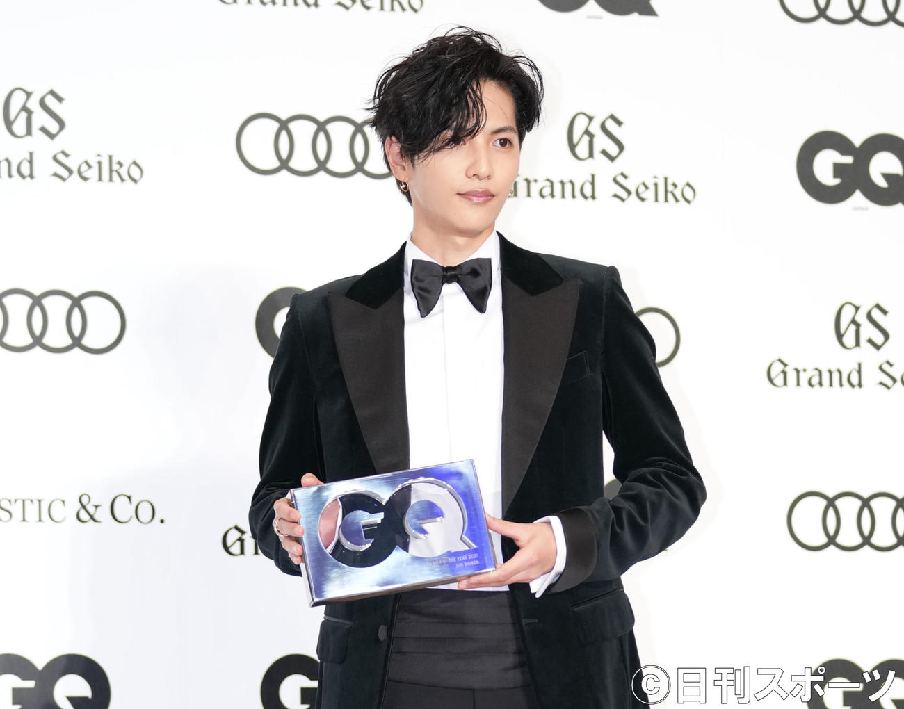 11月24日、「GQ MEN OF THE YEAR 2021」を受賞した志尊淳（撮影・菅敏）