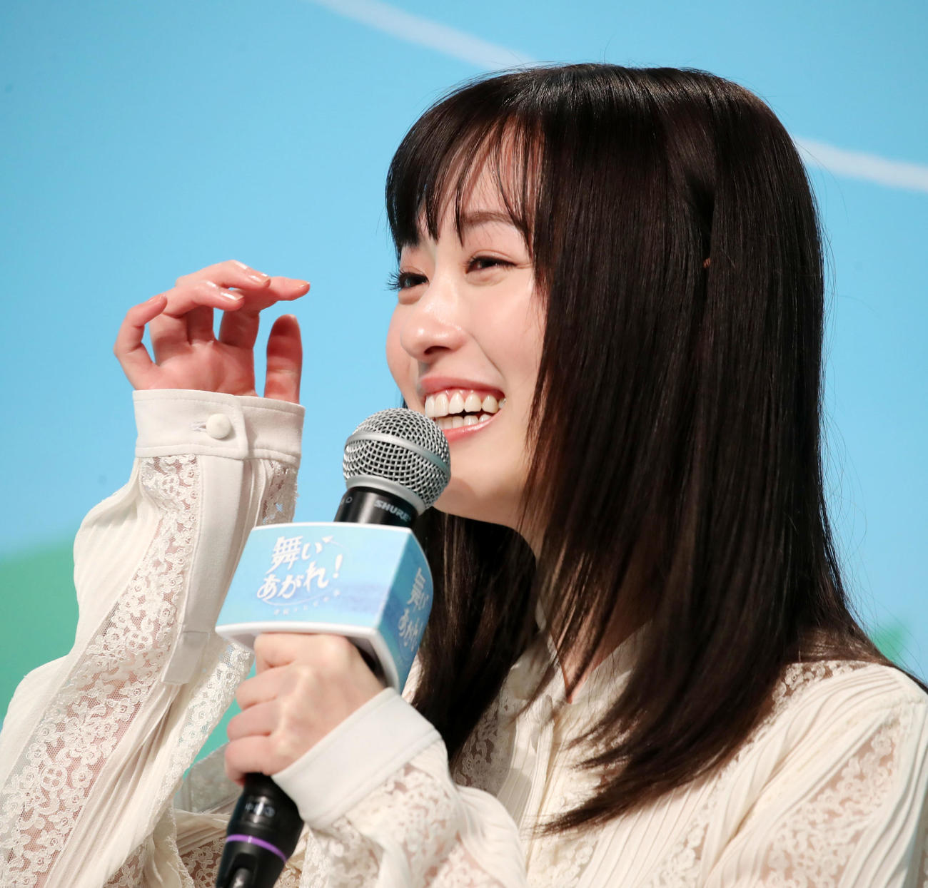 連続テレビ小説「舞いあがれ！」のヒロインに選ばれた福原遥（撮影・加藤哉）