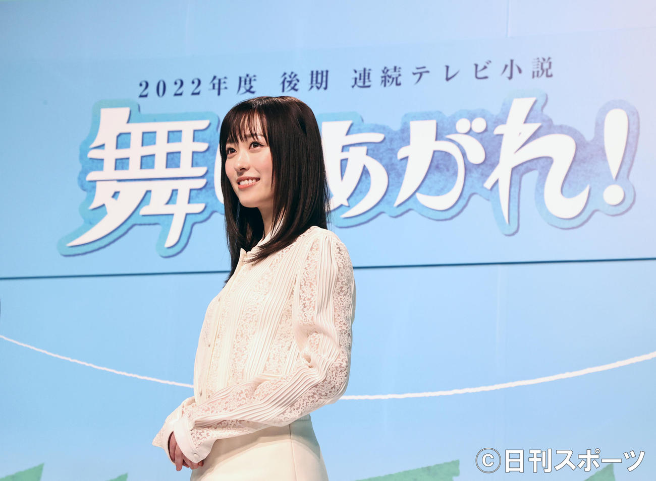 2022年度後期連続テレビ小説「舞いあがれ！」のヒロインに選ばれた福原遥（撮影・加藤哉）