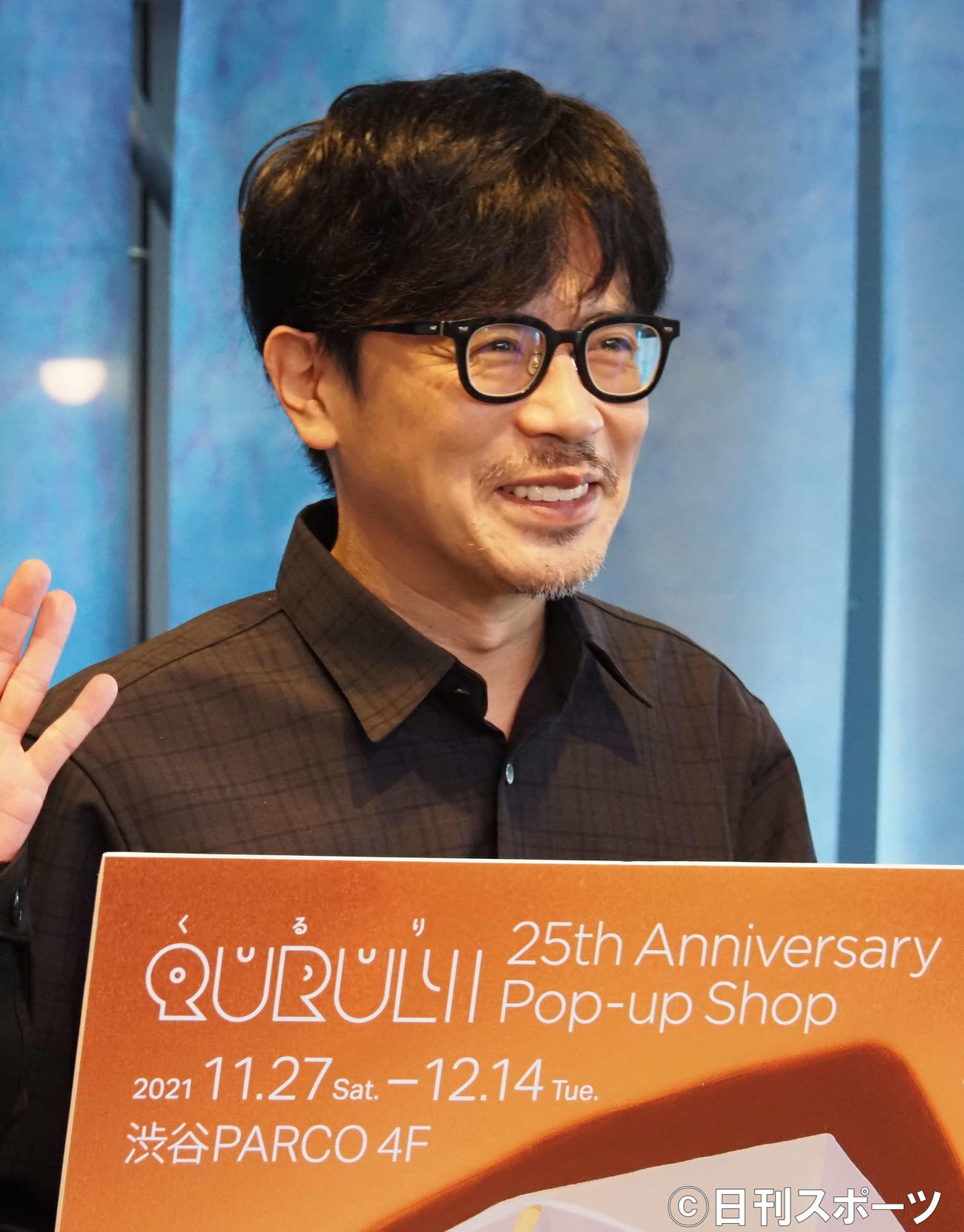 結成25周年特別企画スペシャルイベント「くるりトーク」を行ったくるり岸田繁（撮影・遠藤尚子）