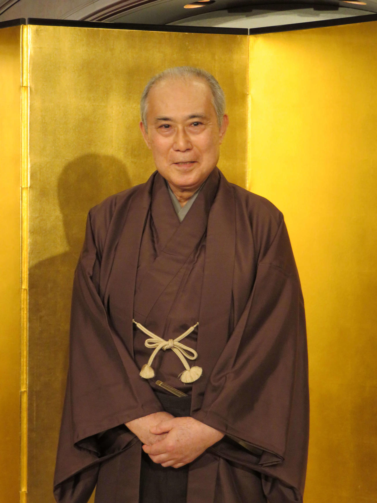 17年10月、文化功労者認定で会見を行う中村吉右衛門さん
