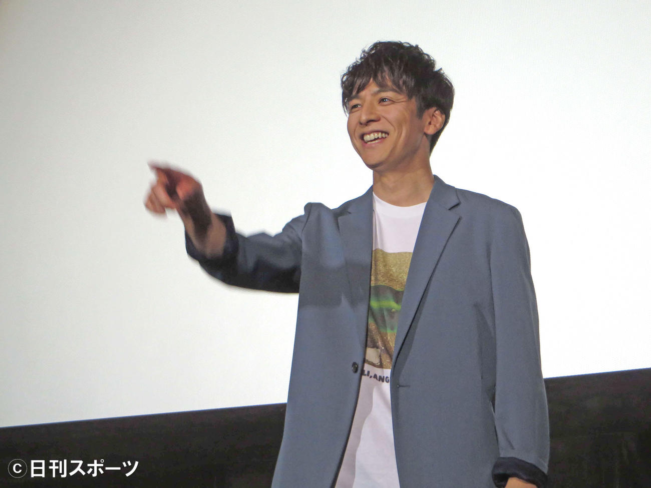 映画「土竜の唄ＦＩＮＡＬ」の舞台あいさつに出席した生田斗真