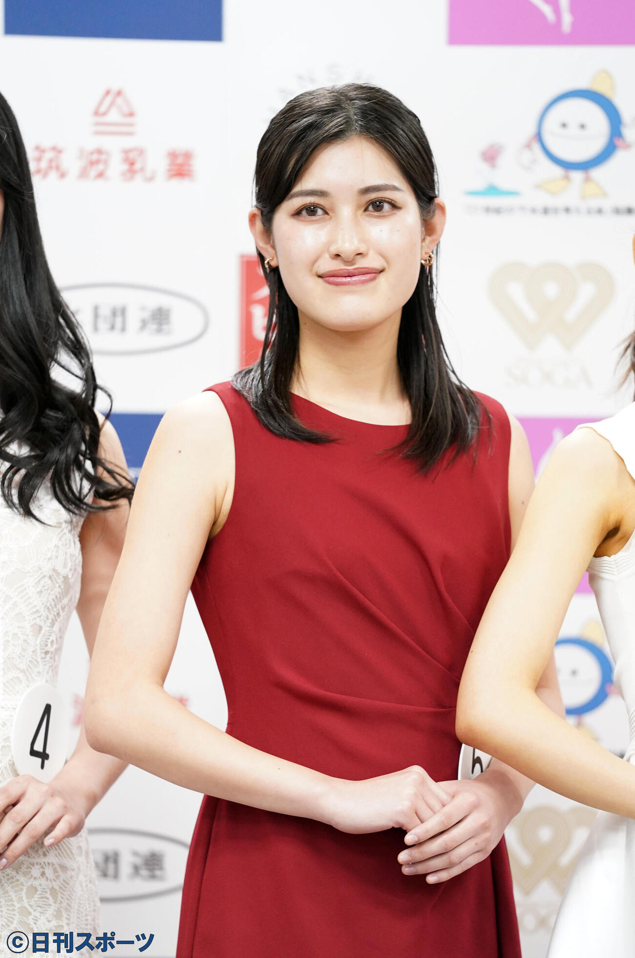 ミス日本コンテストでファイナリストに選出された相馬あすかさん（撮影・横山健太）