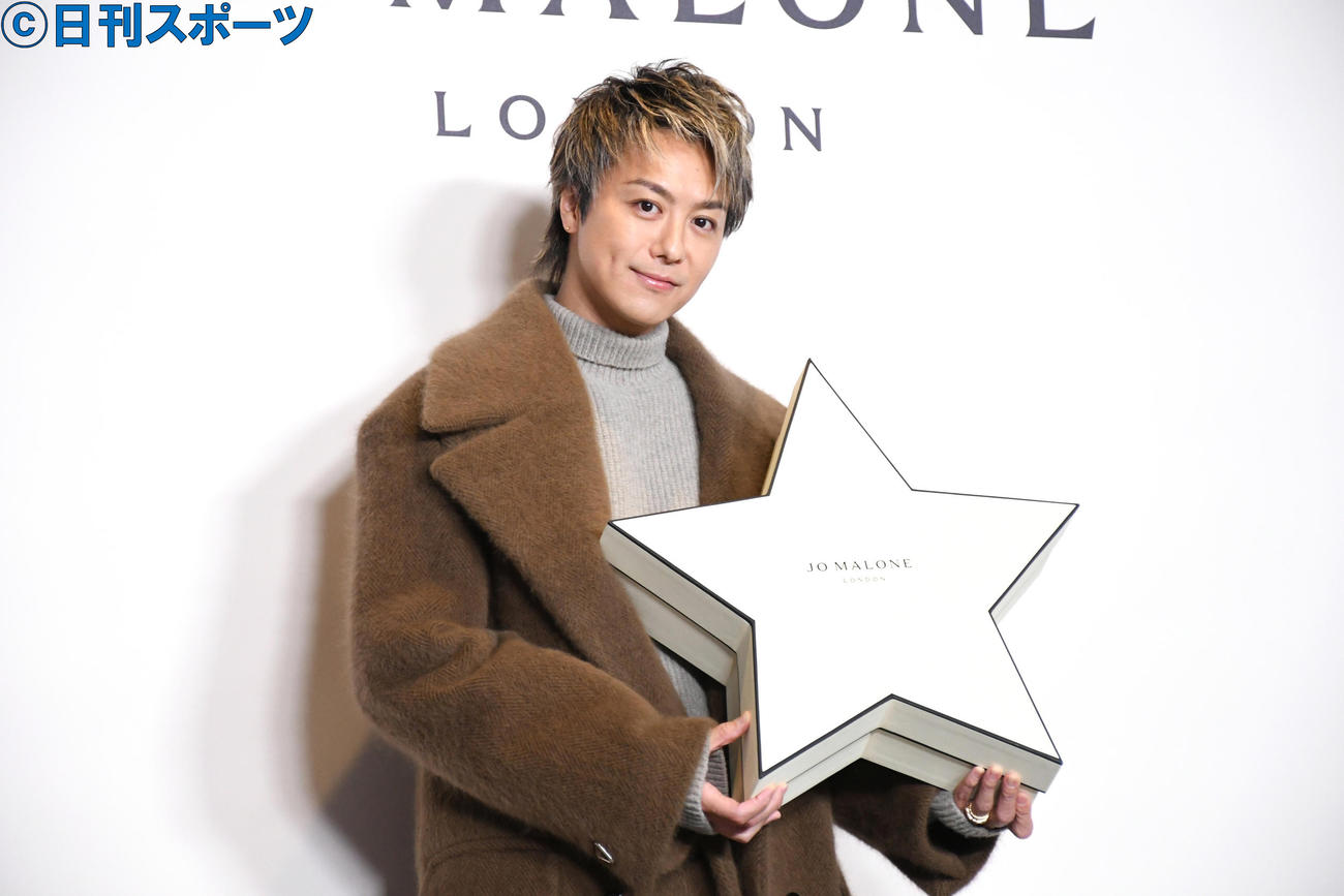 「ジョー　マローン　ロンドン　クリスマスツリーお披露目会」に出席したEXILE TAKAHIRO（撮影・大友陽平）
